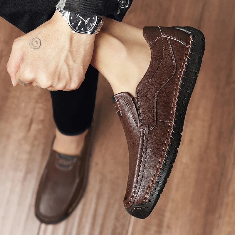 Romano Genuine Leather Slip-On Shoe