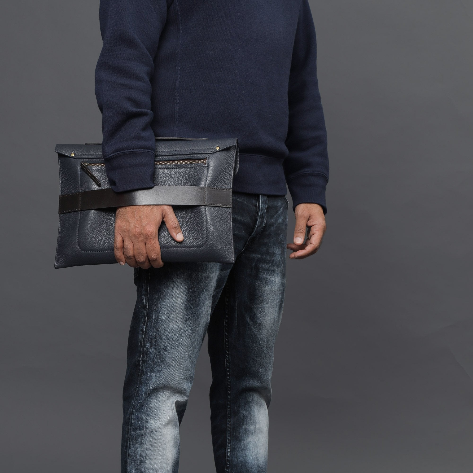 Havana Leather Laptop Folio