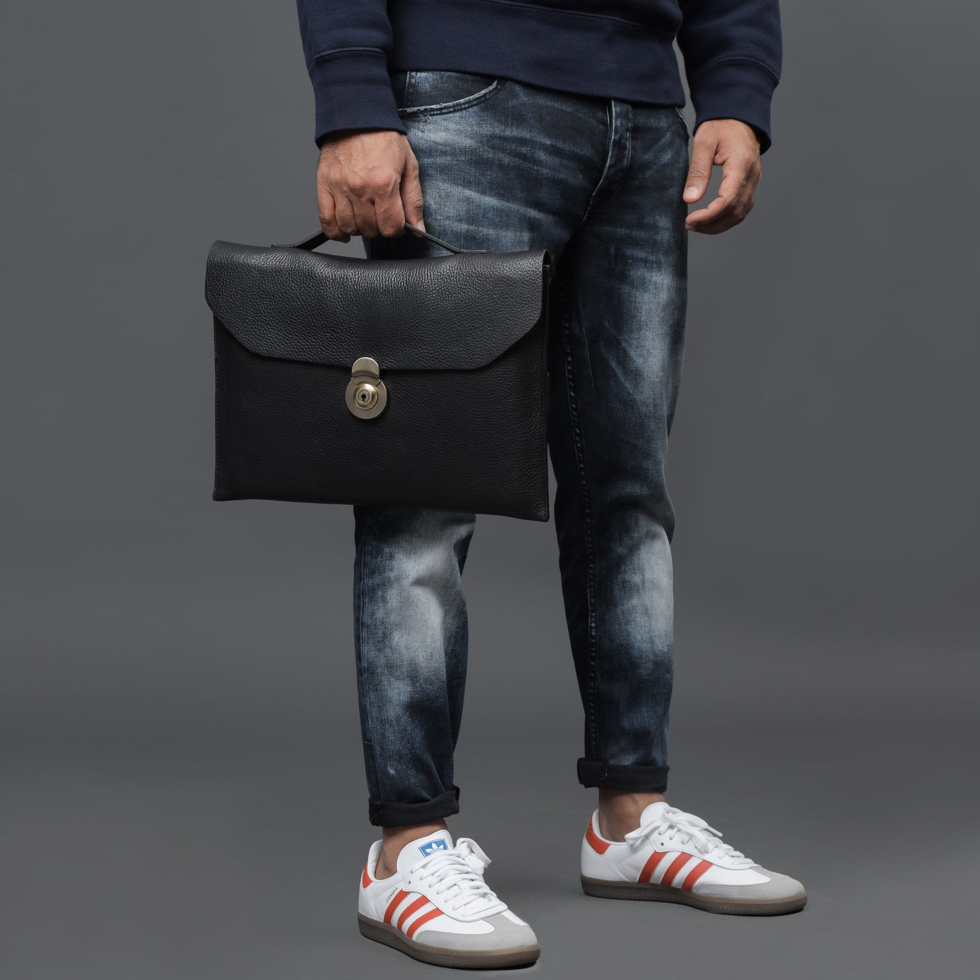 Havana Leather Laptop Folio