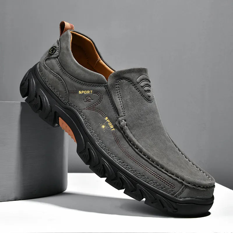 Leone Genuine Leather Slip-On Shoe
