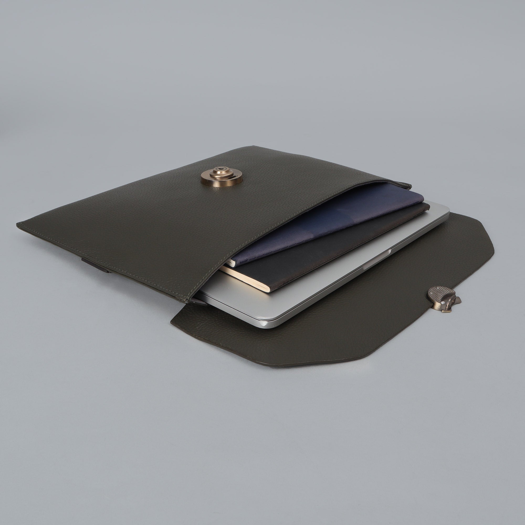 Havana Leather Laptop Folio