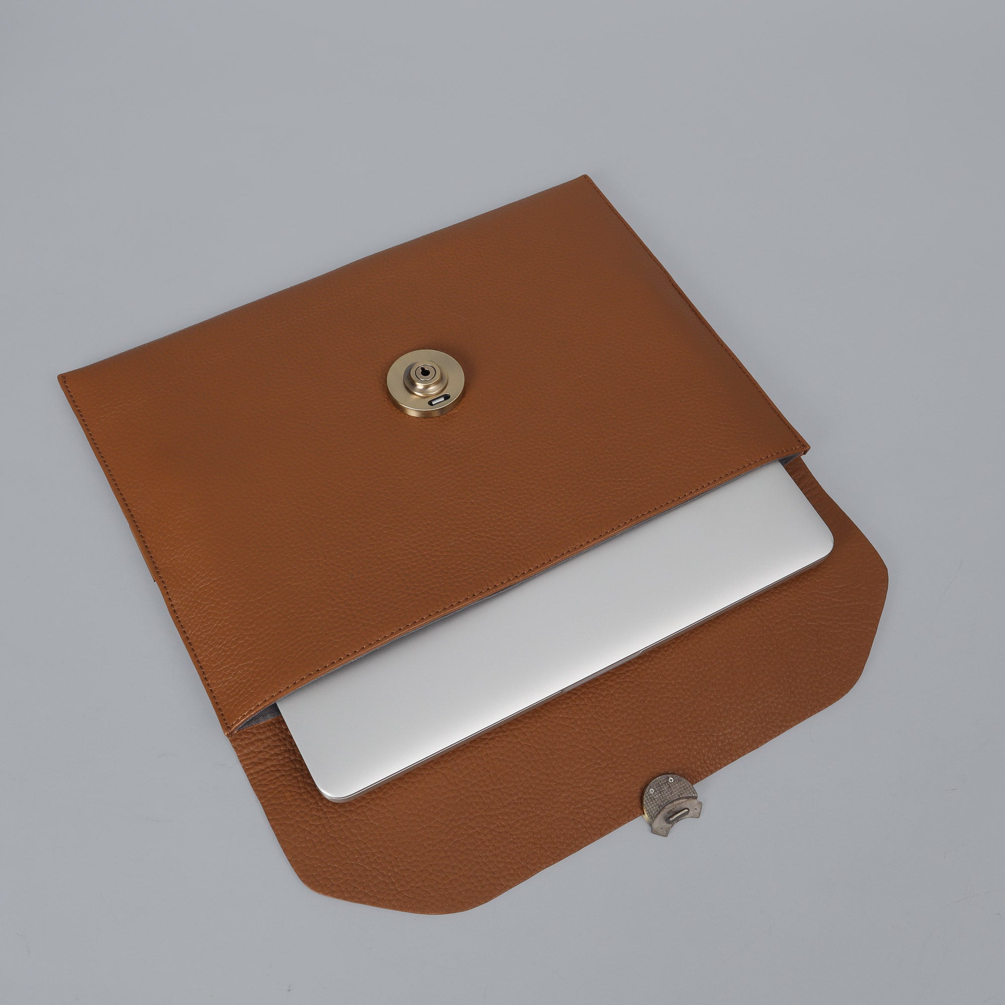 Havana Leather Laptop Folio