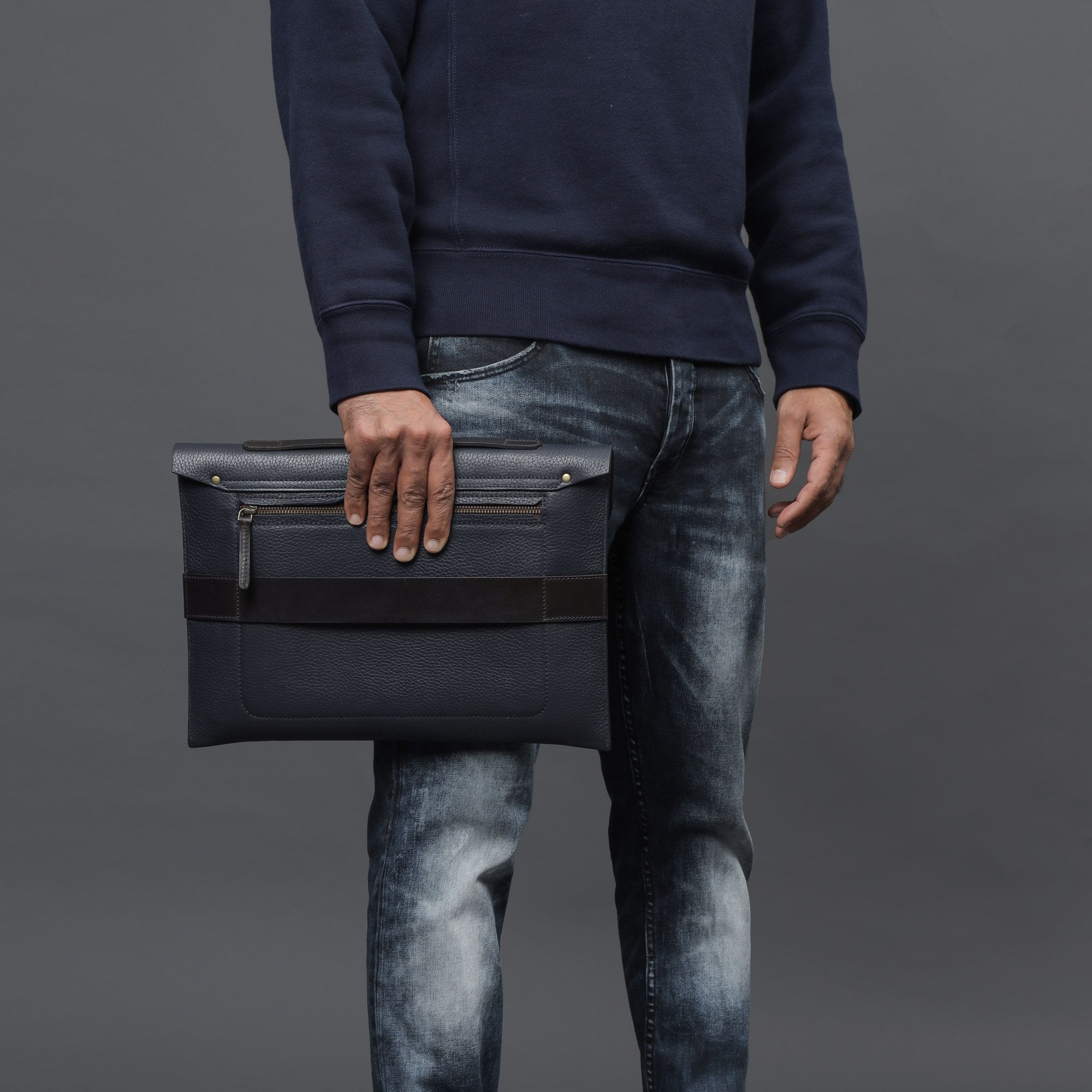 Havana Leather Laptop Folio