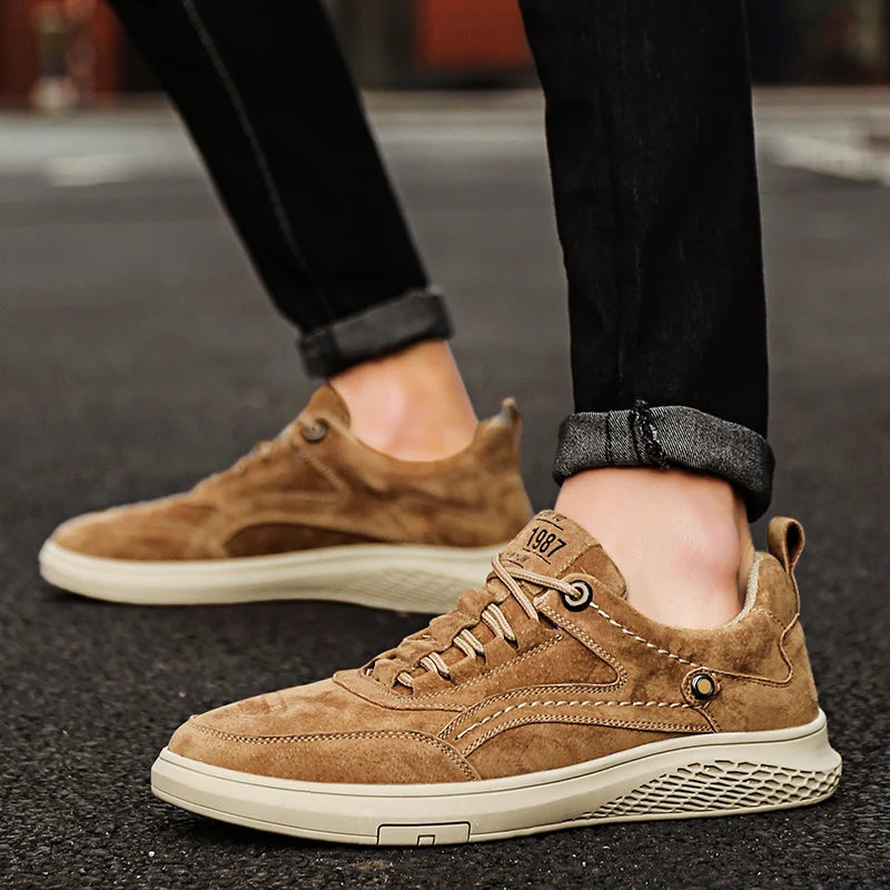 Valentio Genuine Suede Leather Sneaker