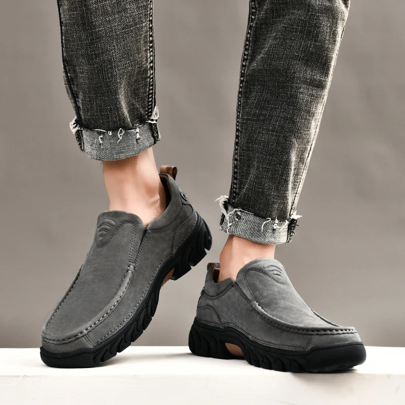 Leone Genuine Leather Slip-On Shoe