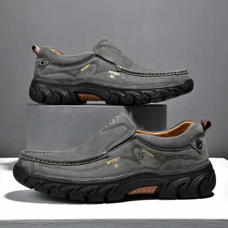 Leone Genuine Leather Slip-On Shoe