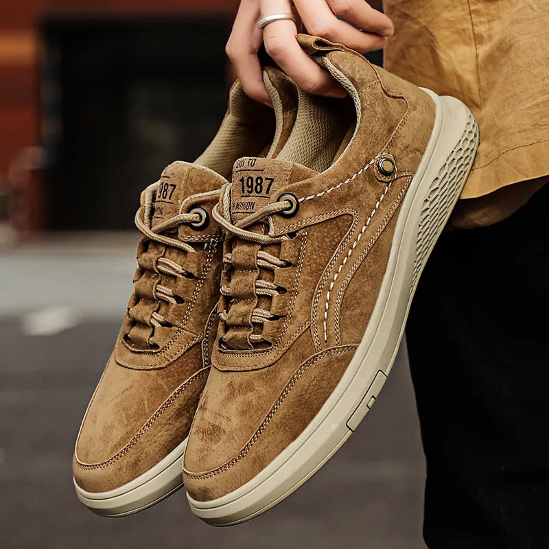Valentio Genuine Suede Leather Sneaker