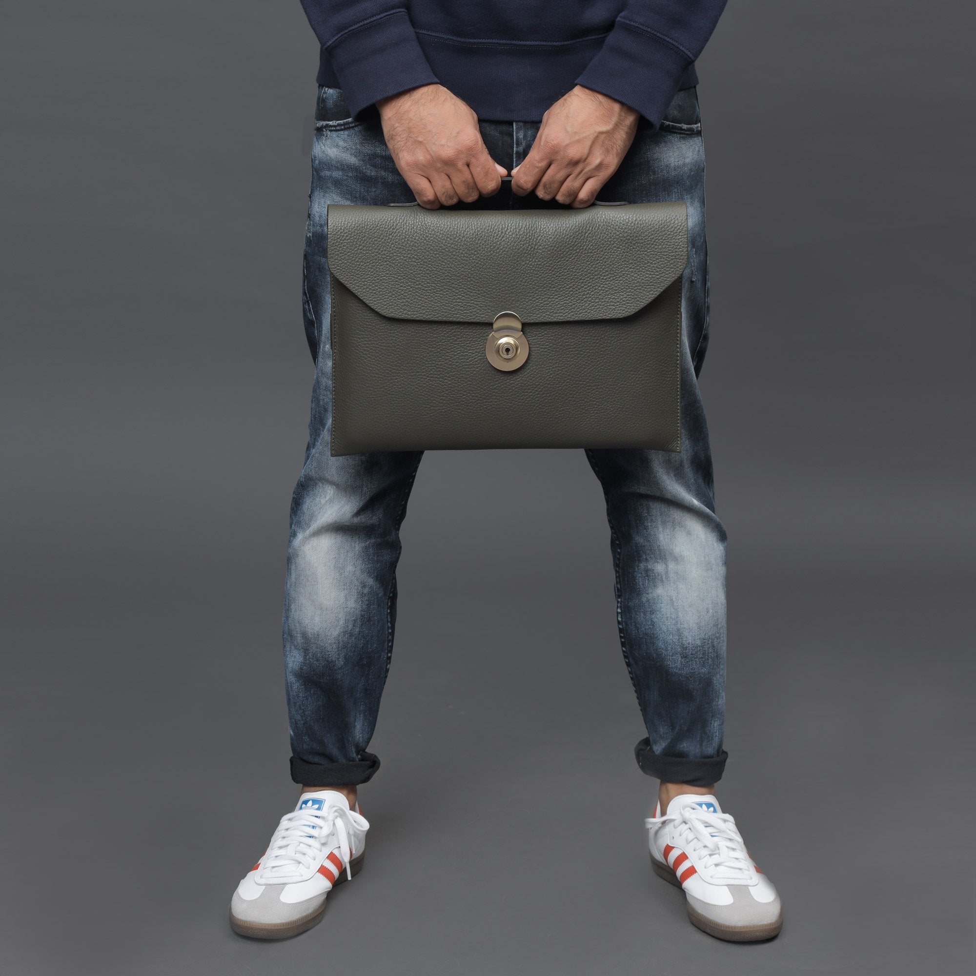 Havana Leather Laptop Folio