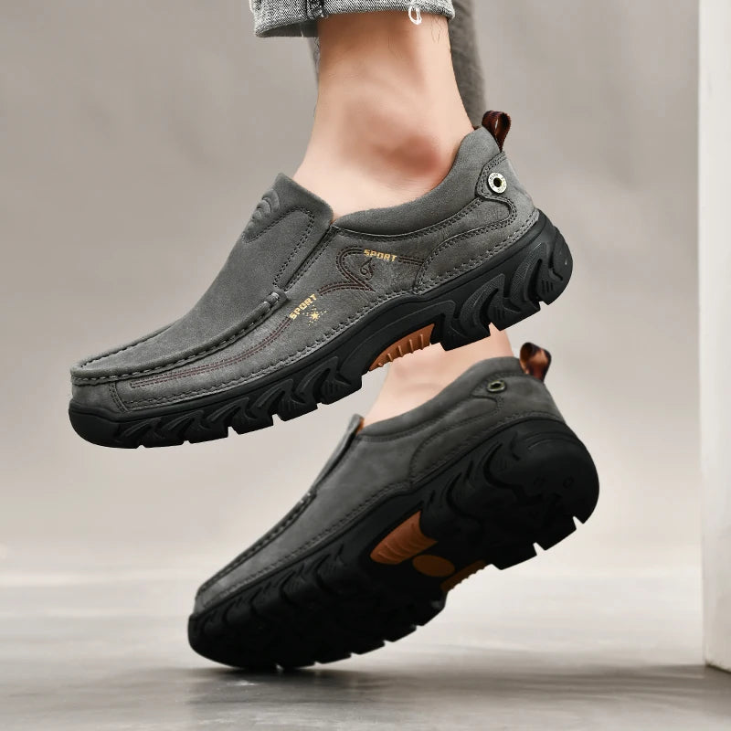 Leone Genuine Leather Slip-On Shoe