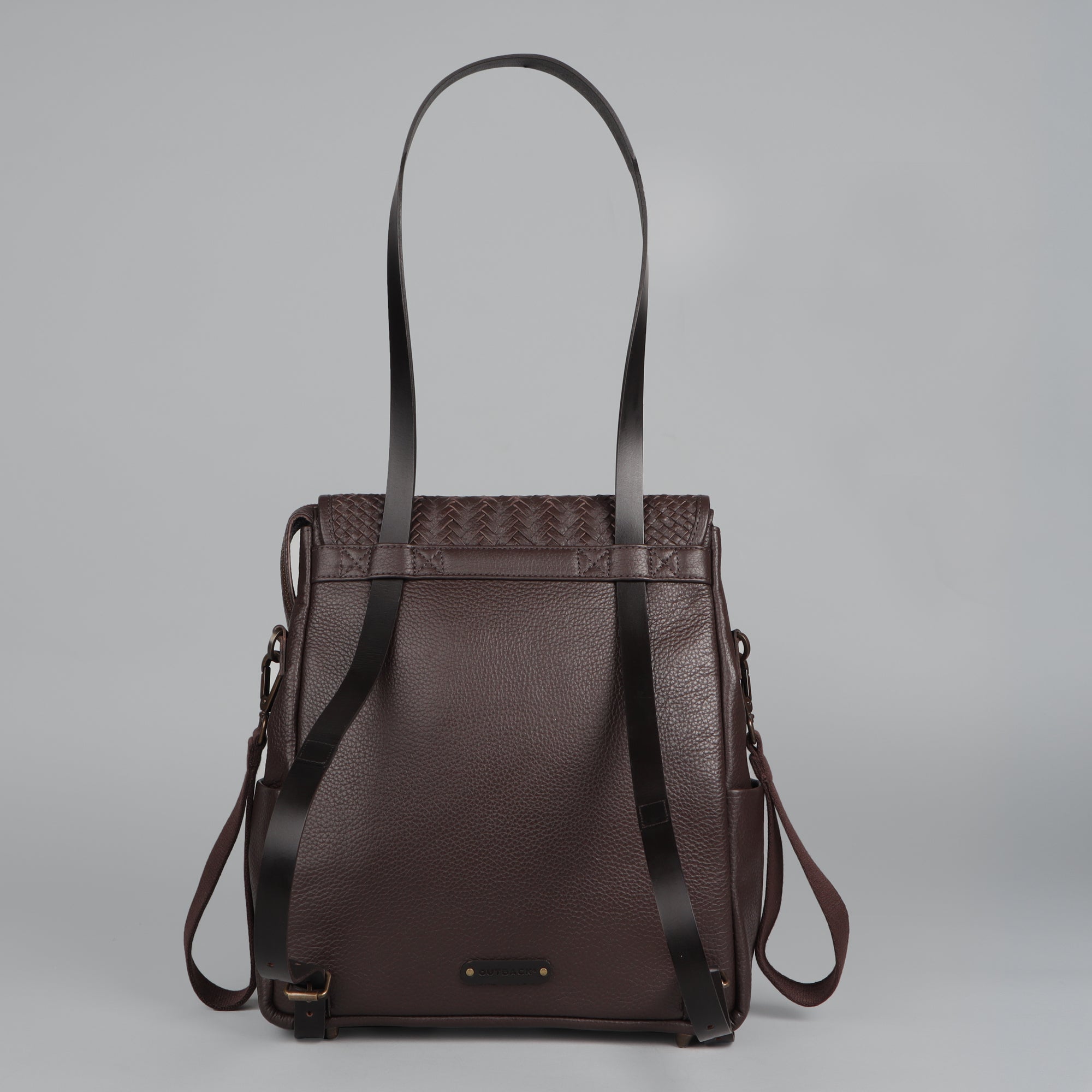 Donna Weaved Leather Diaper Bag