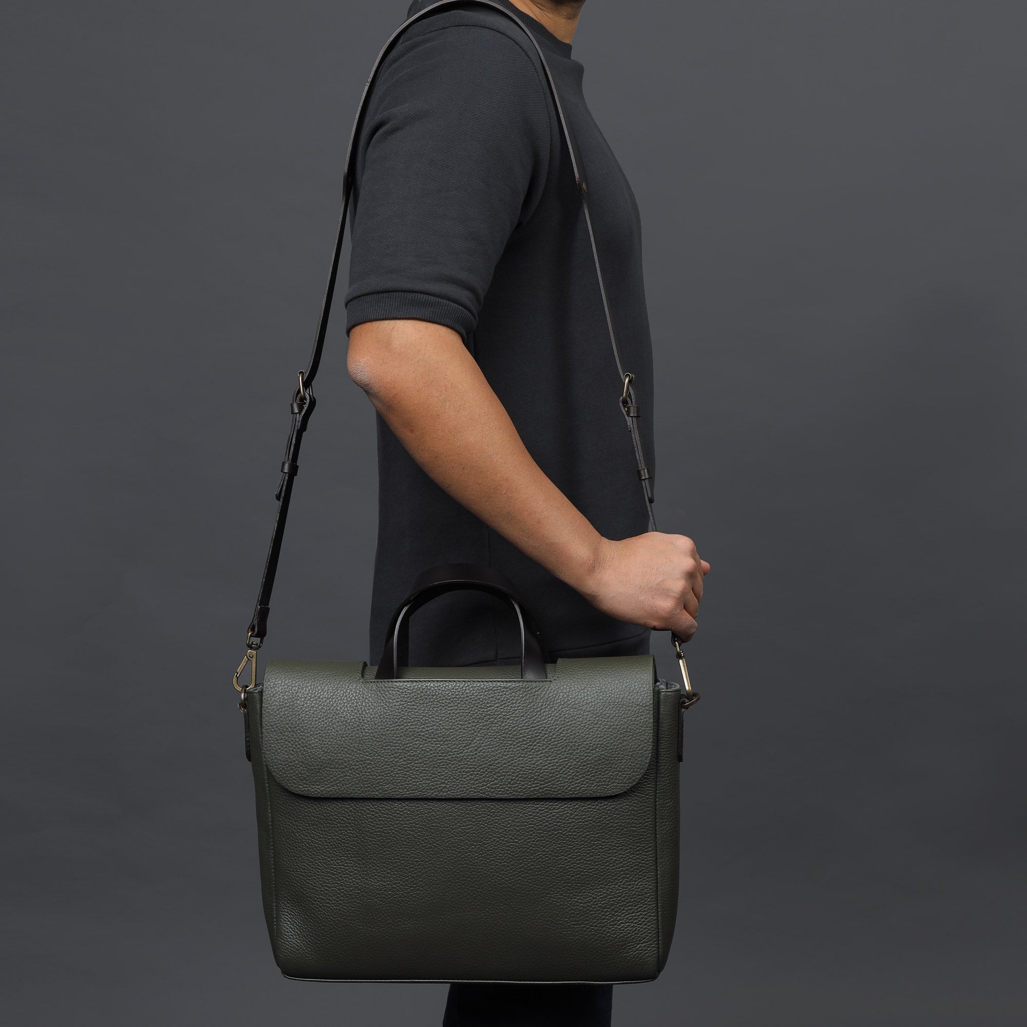 Muse Leather Briefcase