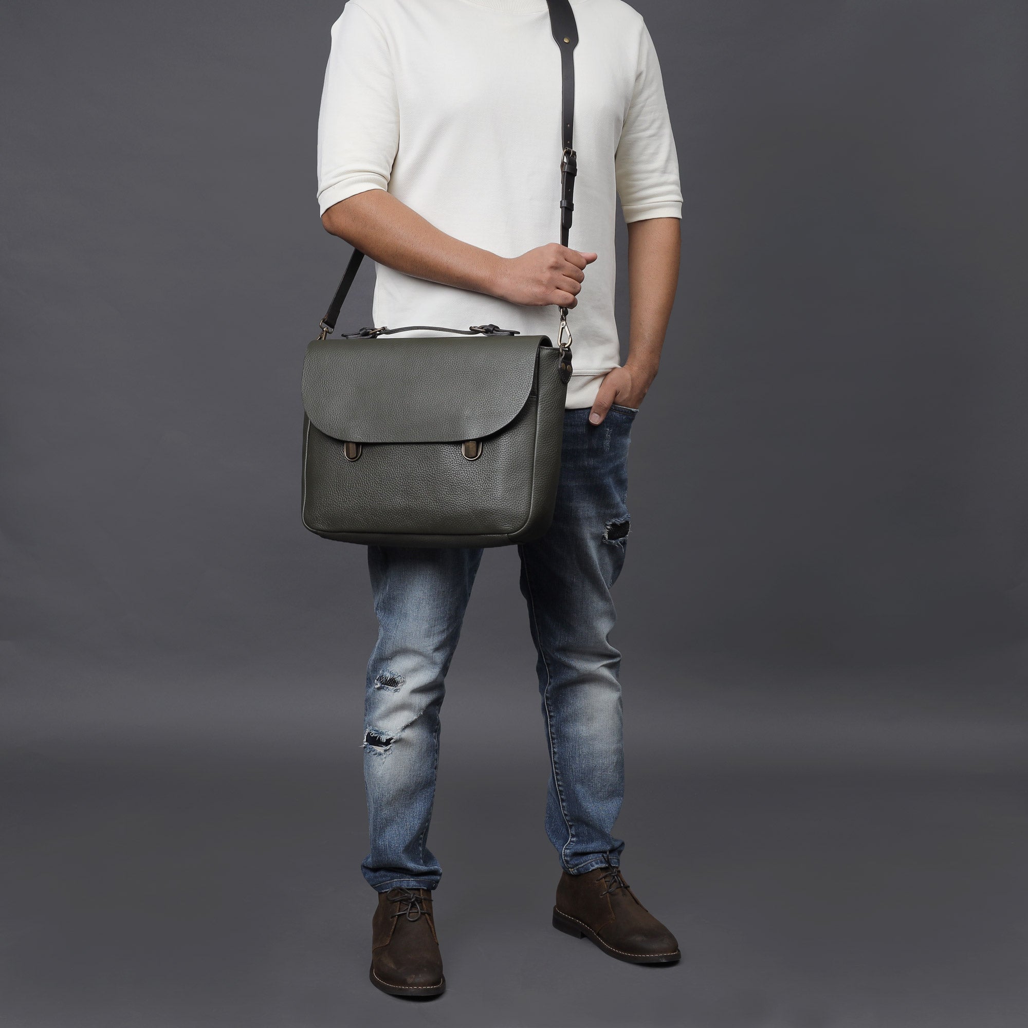 London Leather Briefcase