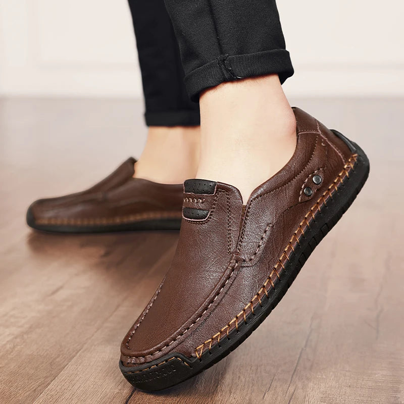 Romano Genuine Leather Slip-On Shoe