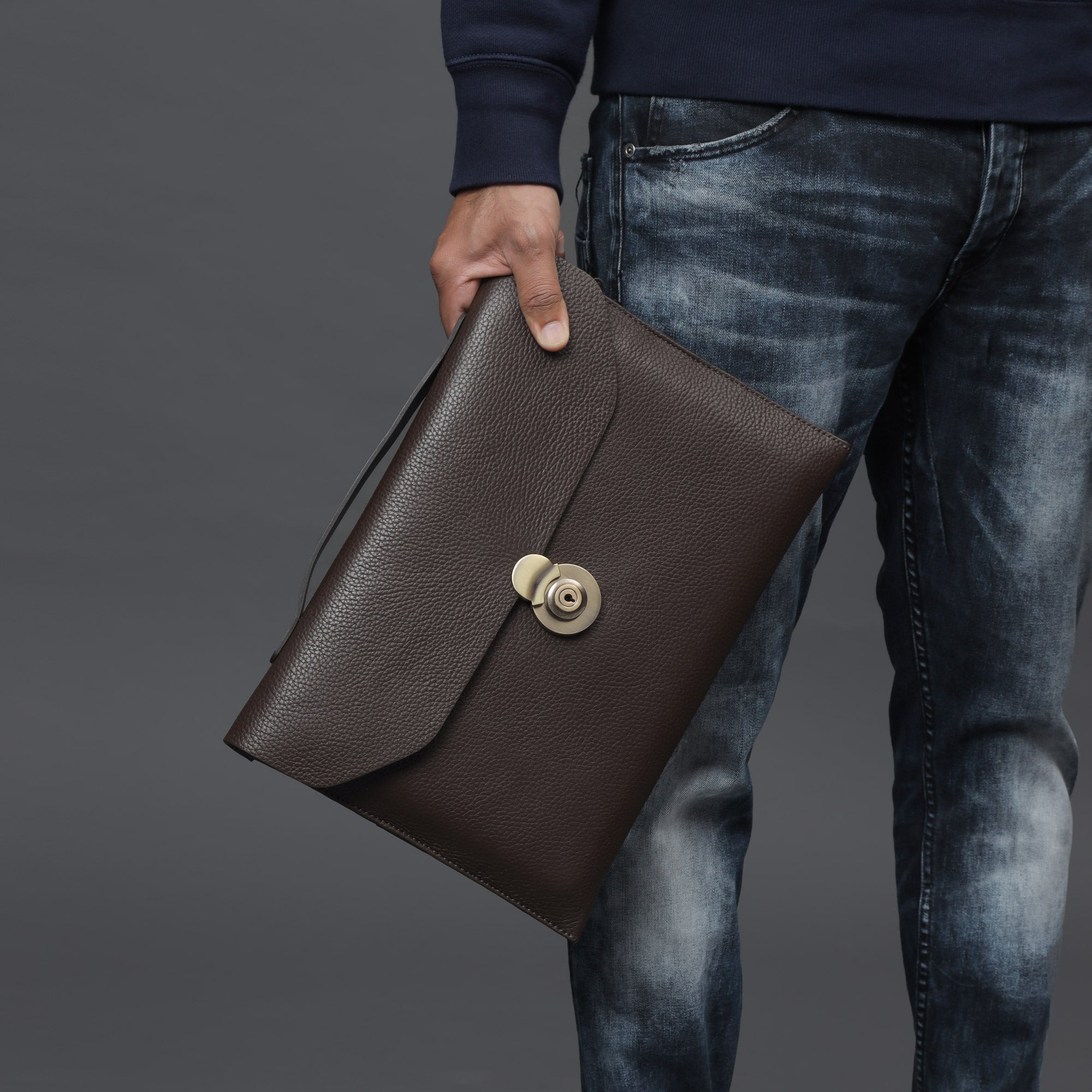 Havana Leather Laptop Folio