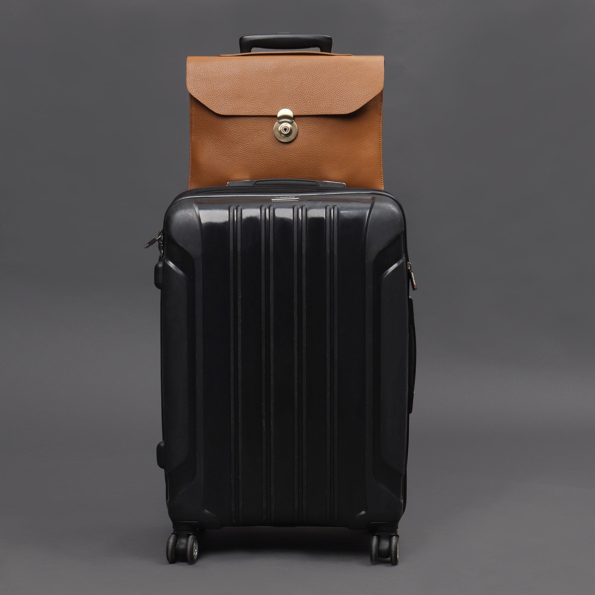 Havana Leather Laptop Folio