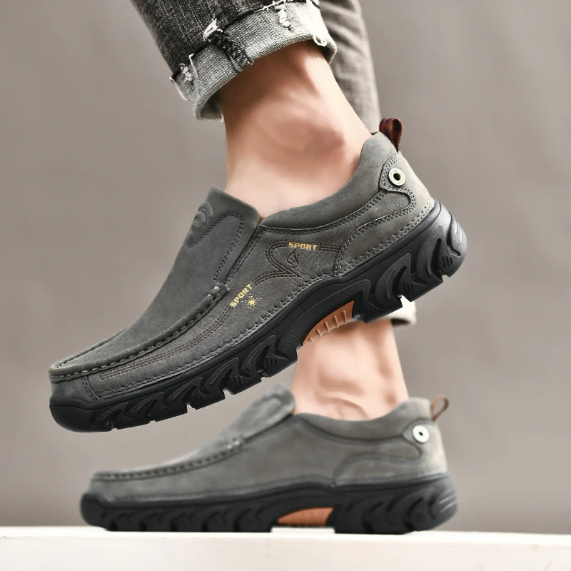 Leone Genuine Leather Slip-On Shoe