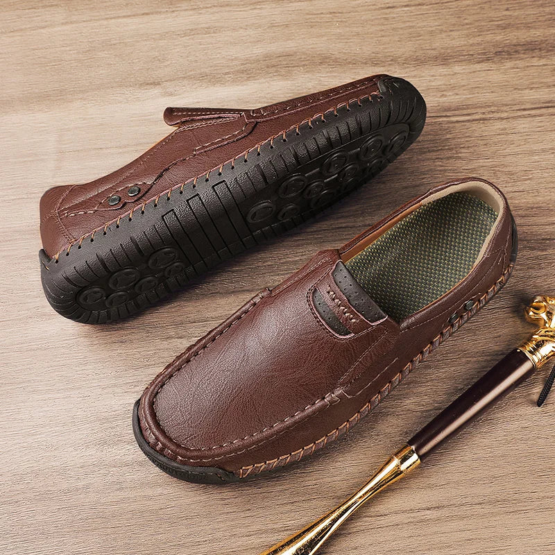 Romano Genuine Leather Slip-On Shoe