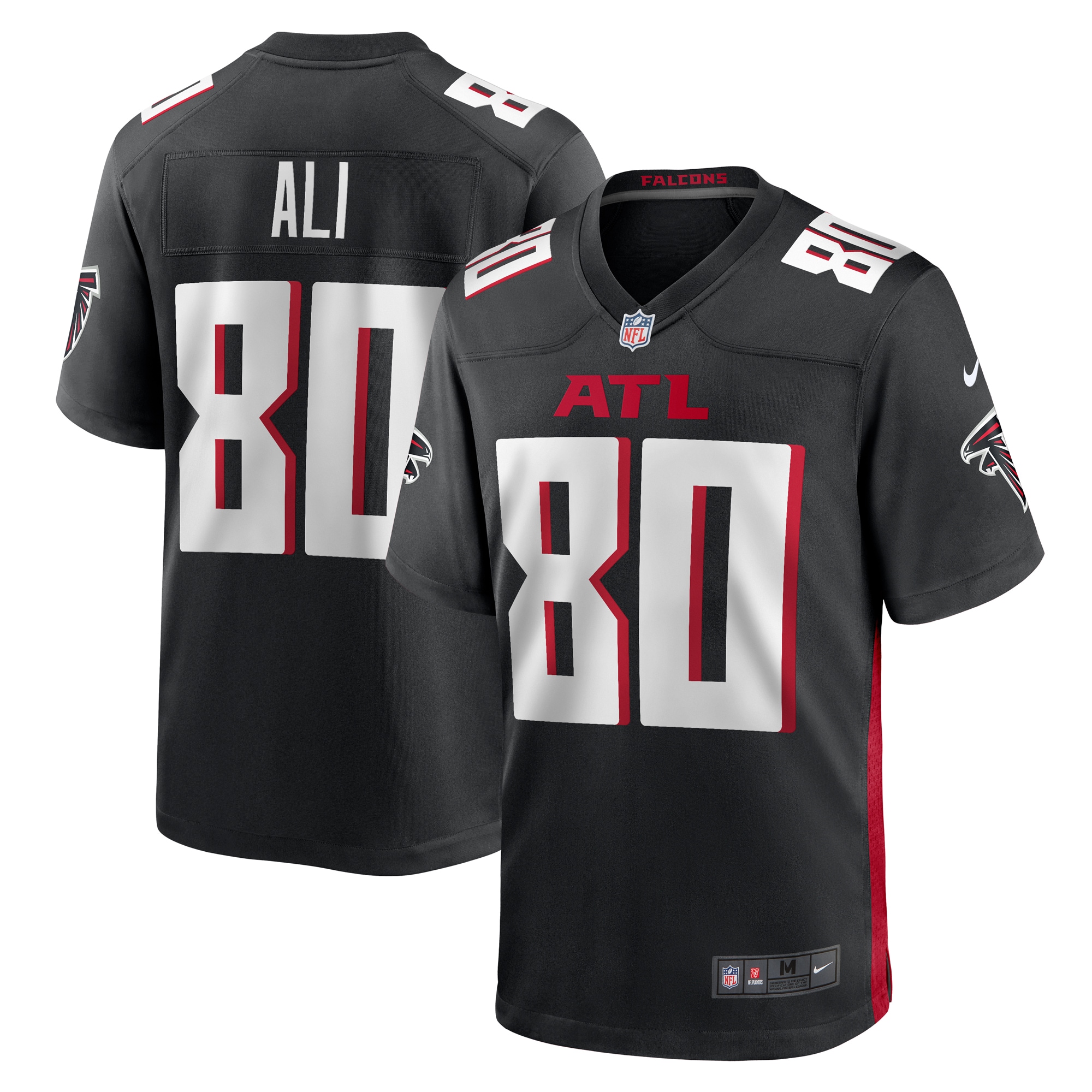 Josh Ali Atlanta Falcons Nike Team Game Jersey - Black - S