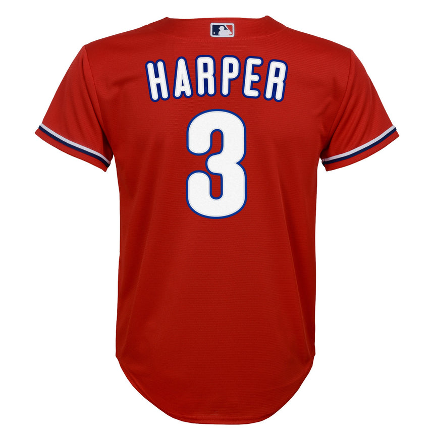 Youth Bryce Harper Red Alternate Philadelphia Phillies Replica Player