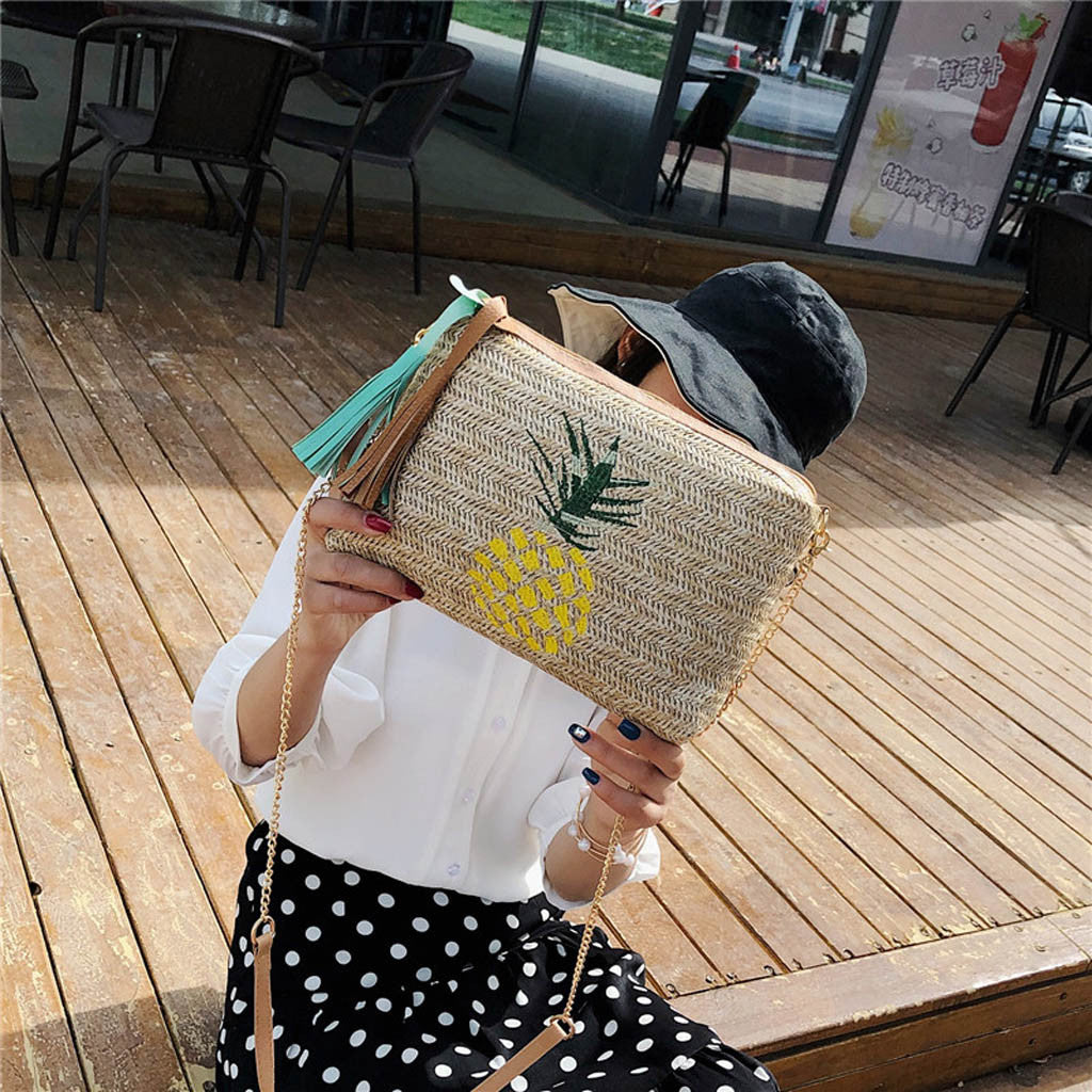 Crossbody Bags for Women Tassel Pineapple