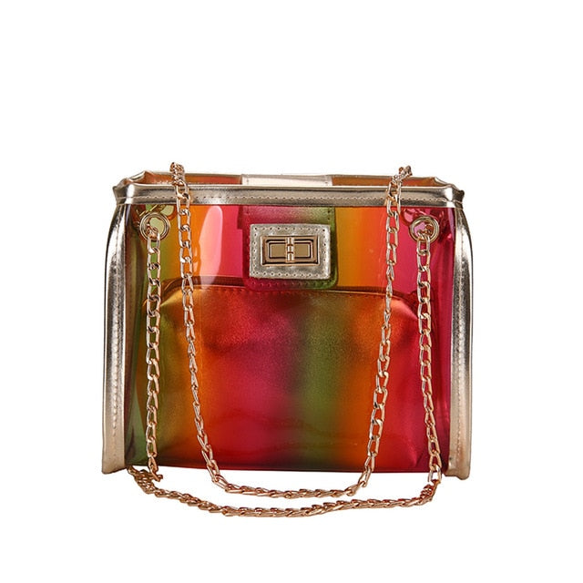 Crossbody Bags for Women Jelly Transparent Bag