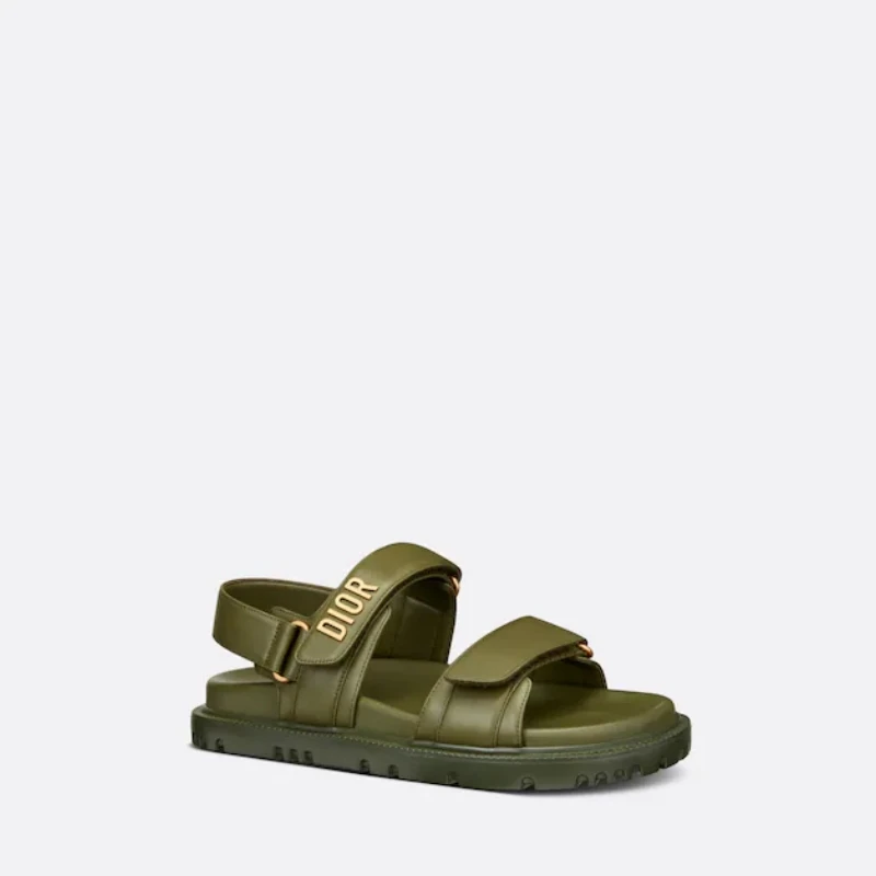 DIORACT SANDAL Khaki Lambskin  1