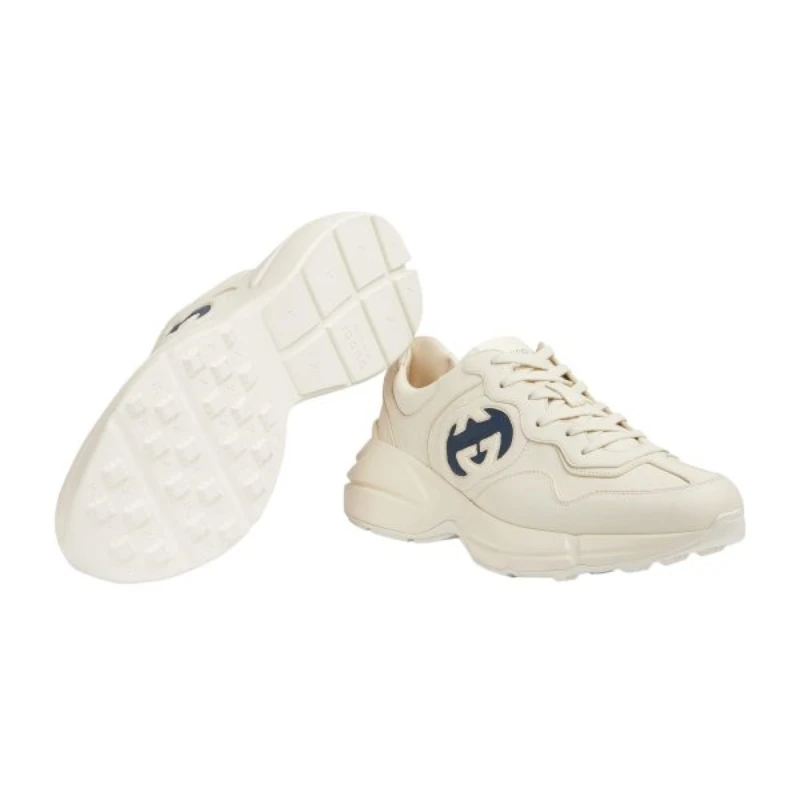 Gucci Men's Natural Interlocking G Rhyton Sneaker  1