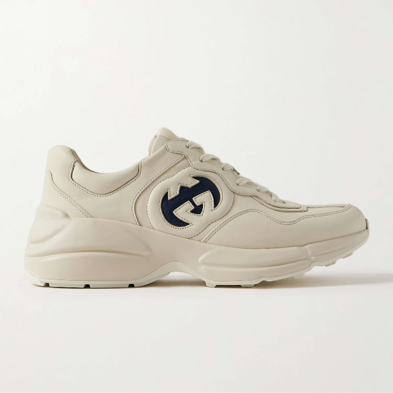 Gucci Men's Natural Interlocking G Rhyton Sneaker  1