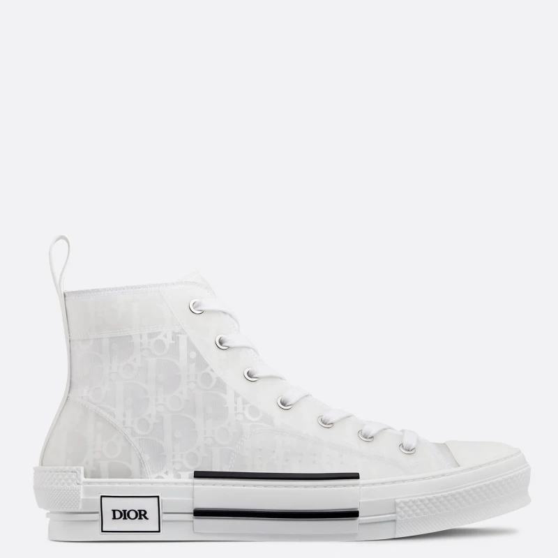 Dior B23 HIGH-TOP SNEAKER White Dior Oblique Canvas  1