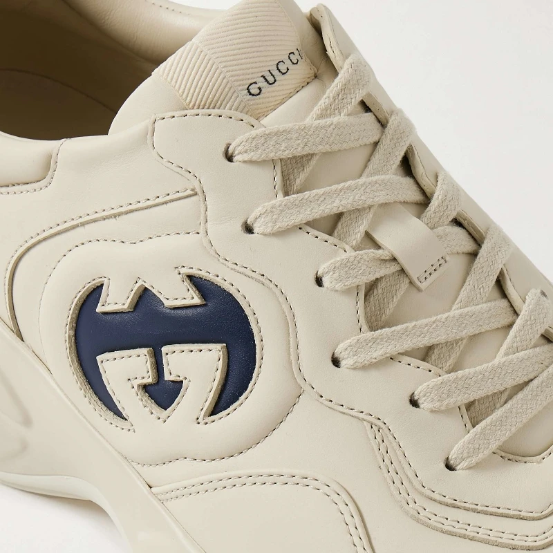 Gucci Men's Natural Interlocking G Rhyton Sneaker  1