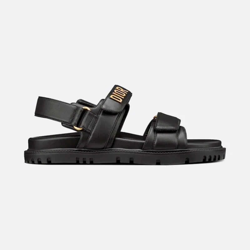 DIORACT SANDAL Black Lambskin
