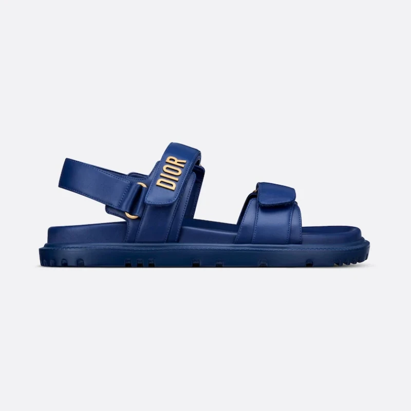 DIORACT Sandals in royal blue lambskin  1