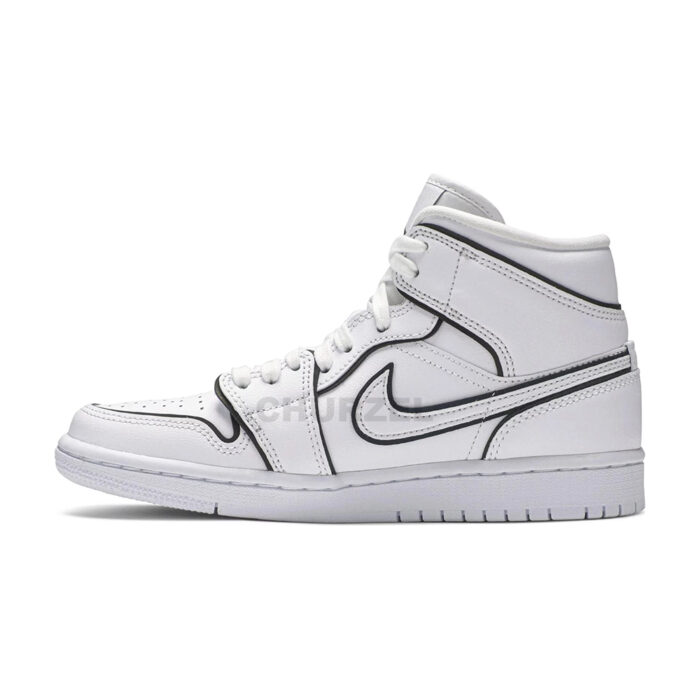 Jordan 1 Mid Iridescent Reflective White