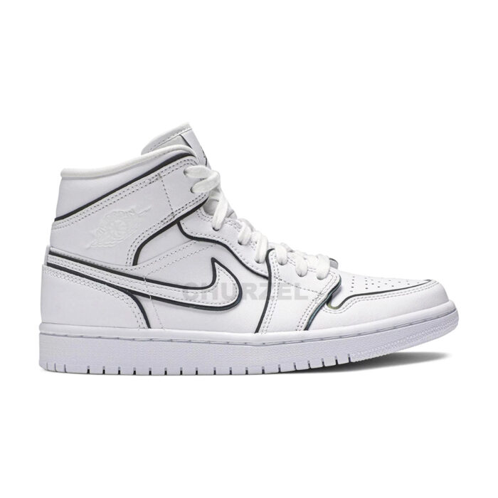 Jordan 1 Mid Iridescent Reflective White