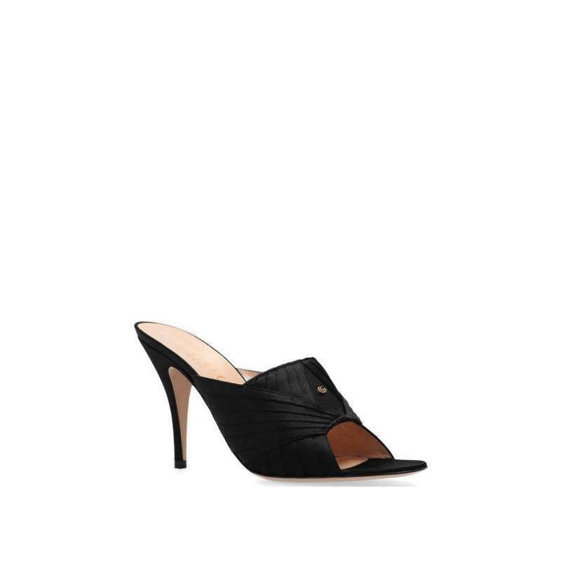 Gucci Gucci G Logo Heeled Mules