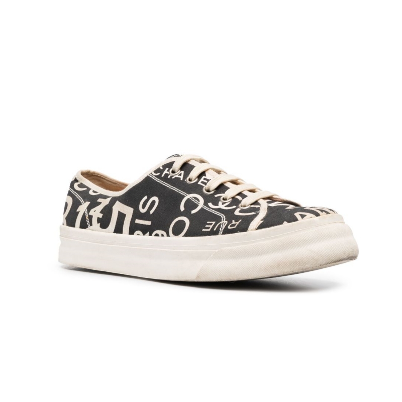 CHANEL  2010s Rue Cambon-print sneakers