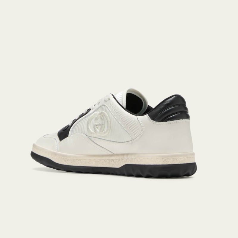 Bicolor Leather Low-Top Sneakers