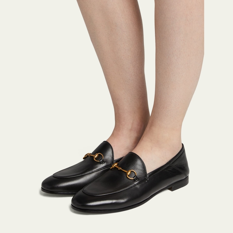 Brixton Leather Horsebit Loafers