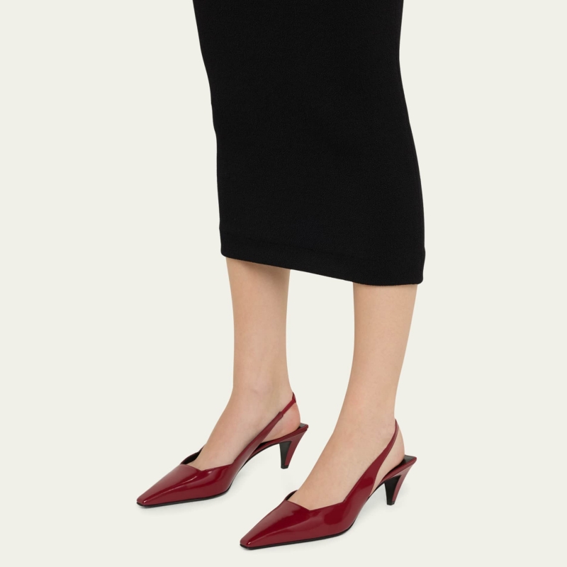 Mallory Patent Slingback Pumps