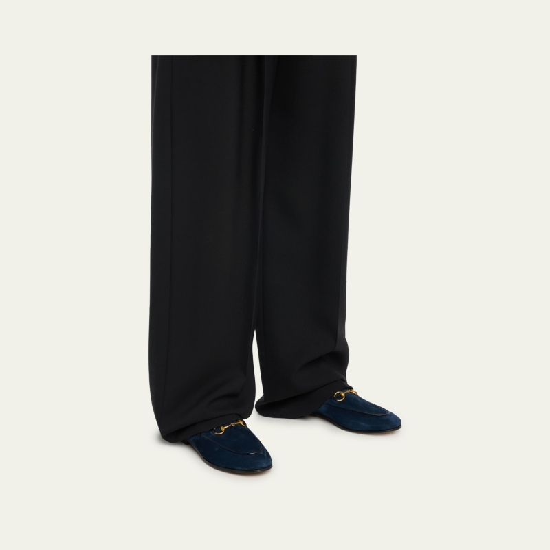 GUCCI Jordaan Suede Loafers