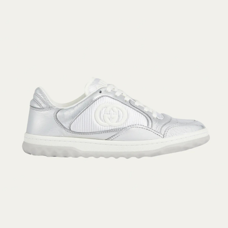 MAC80 Metallic Leather Low-Top Sneakers