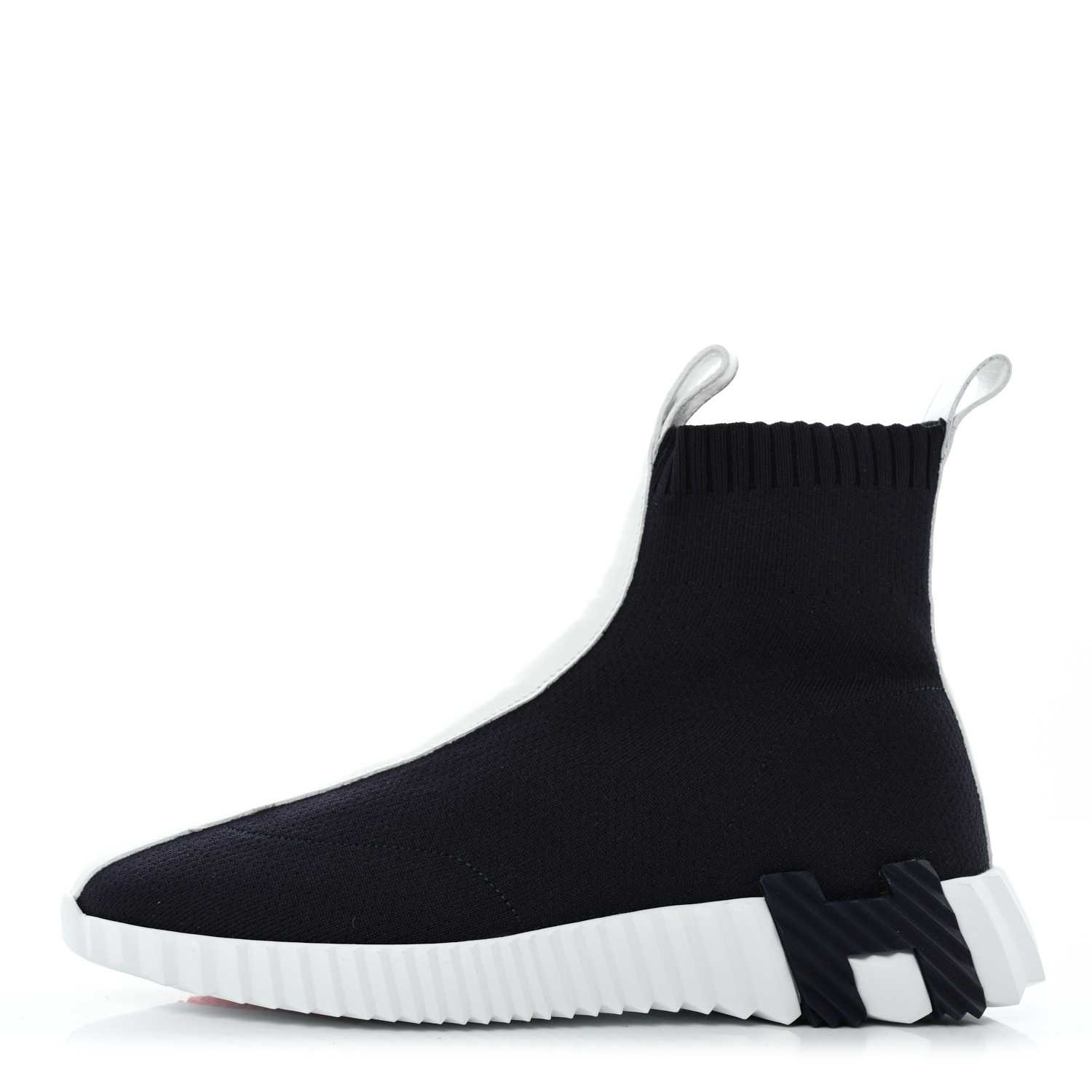 Technical Canvas Goatskin Fun Sneakers 37.5 Marine White