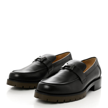 Calfskin Mens Gregoire Loafers 45 Black