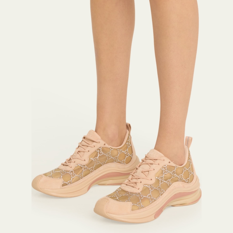GG Crystal Mesh Runner Sneakers