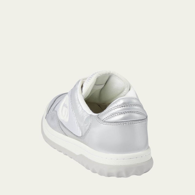 MAC80 Metallic Leather Low-Top Sneakers