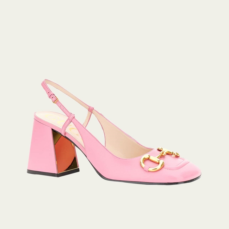 Baby 75mm Horse Bit Slingback Pumps