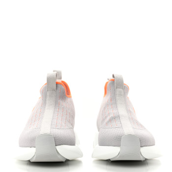 Technical Canvas Goatskin Womens Eclair Sneakers 35.5 Gris Clair