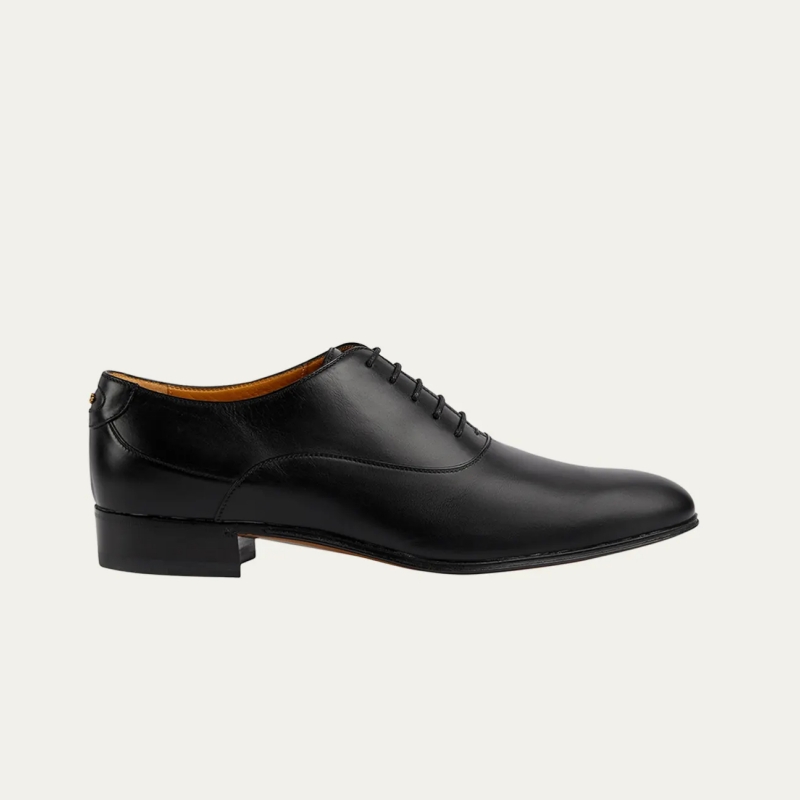 GUCCI Men's Adel Double G Leather Oxfords