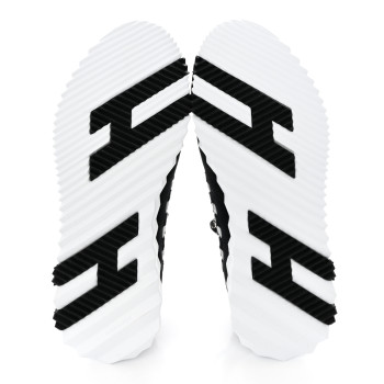 Knit Womens Flex Bolduc Sneakers  Black White