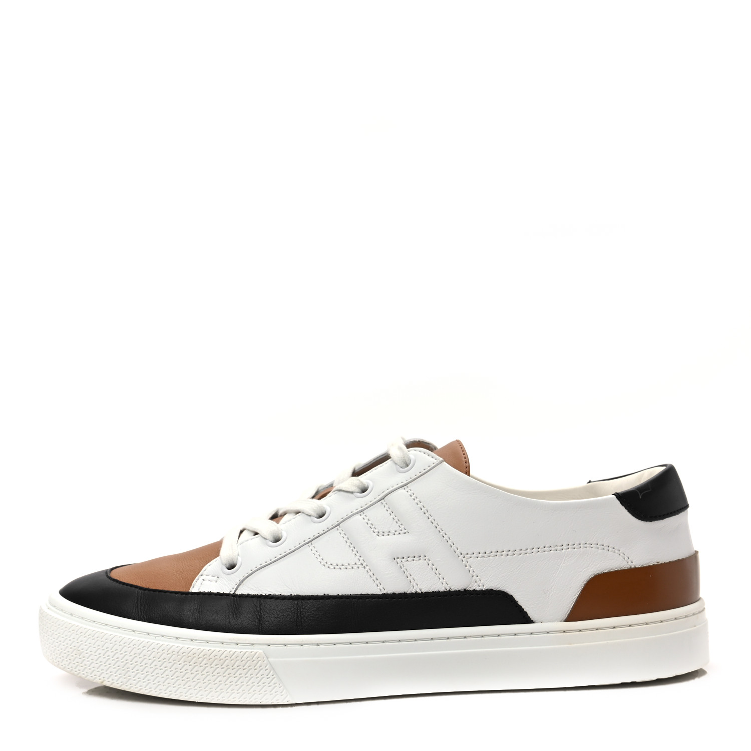 Calfskin Deep Sneakers White Naturel Black